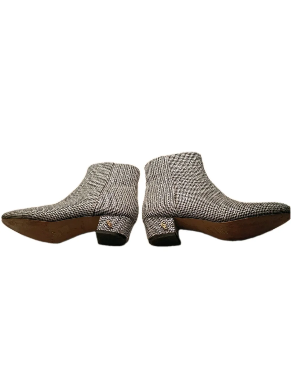 KURT GEIGER-Mini Burlington Silver Rhinestone Embellished Girl's-Booties-Sz 4